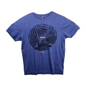 Bench Graphic Tee Blue Men’s Size M Minimalist Streetwear T-Shirt